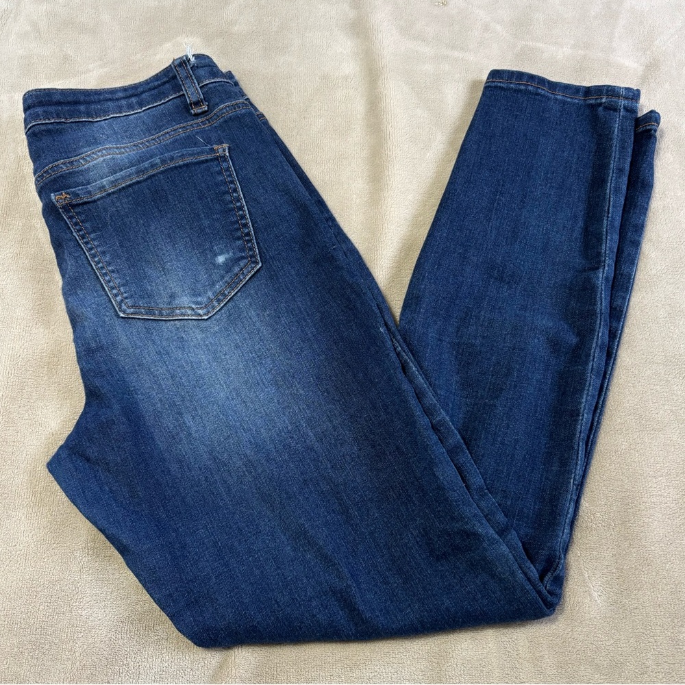 Vanilla Star Mid-Rise Skinny Blue Jeans